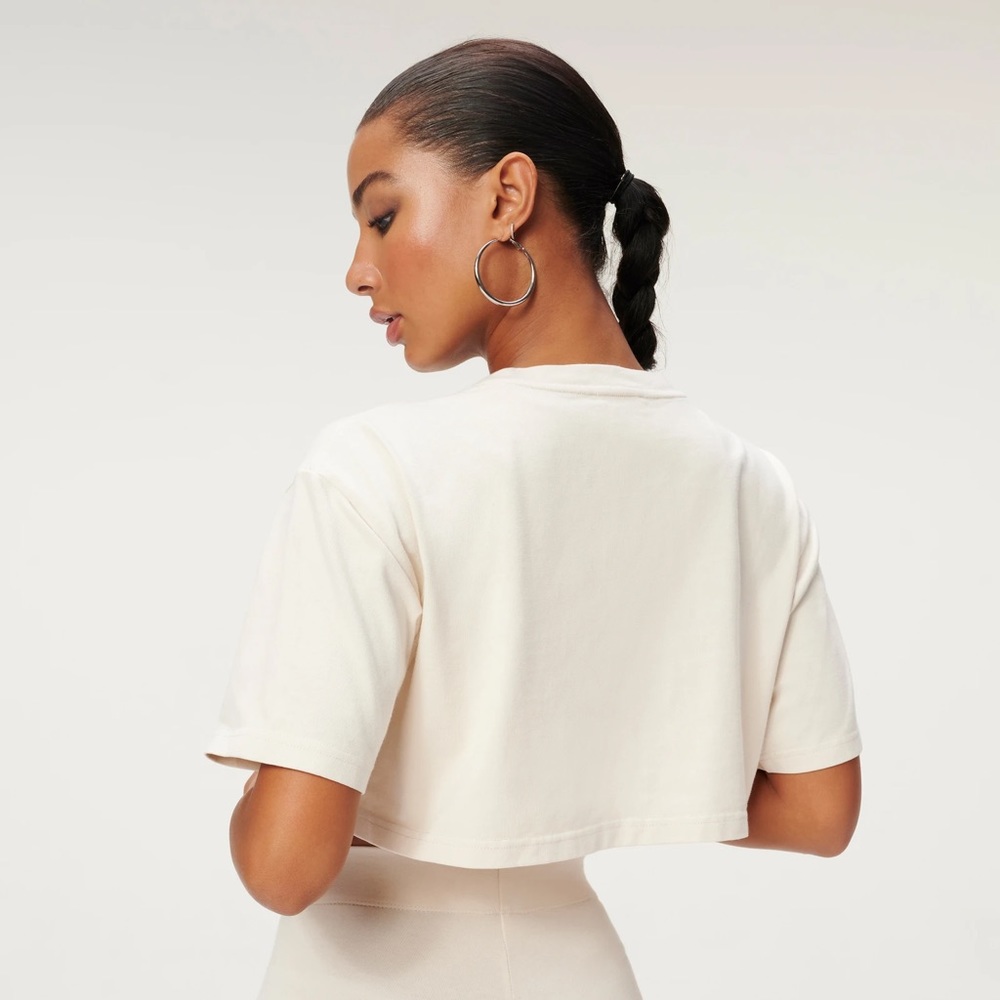 Good American Essentials Cropped Boxy Tee